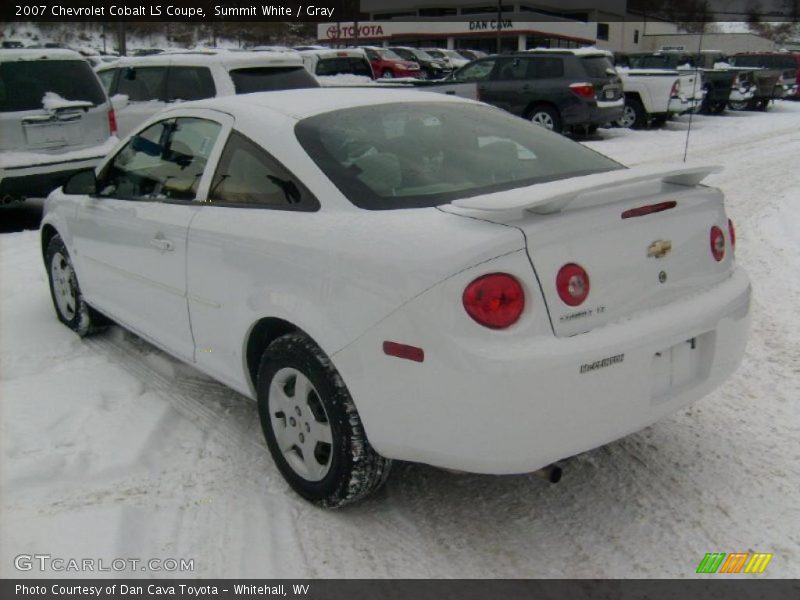 Summit White / Gray 2007 Chevrolet Cobalt LS Coupe