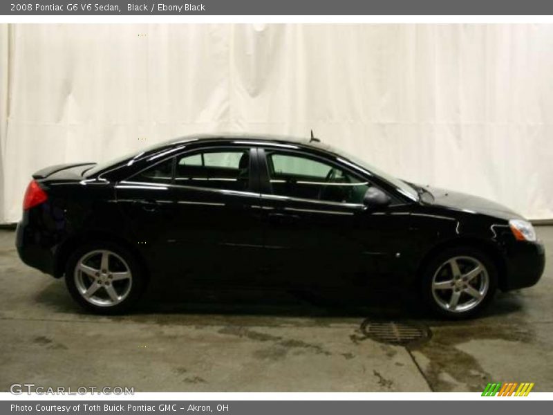 Black / Ebony Black 2008 Pontiac G6 V6 Sedan