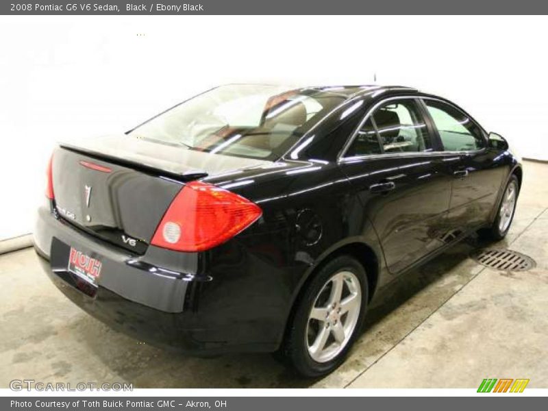 Black / Ebony Black 2008 Pontiac G6 V6 Sedan