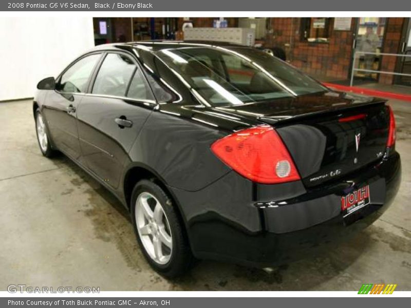 Black / Ebony Black 2008 Pontiac G6 V6 Sedan
