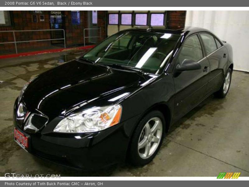 Black / Ebony Black 2008 Pontiac G6 V6 Sedan