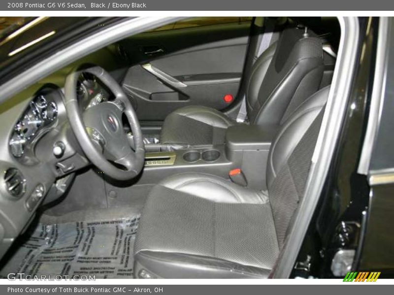 Black / Ebony Black 2008 Pontiac G6 V6 Sedan