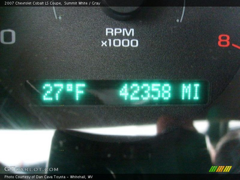 Summit White / Gray 2007 Chevrolet Cobalt LS Coupe