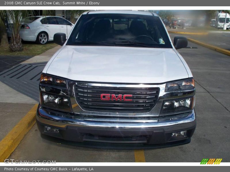 Summit White / Ebony 2008 GMC Canyon SLE Crew Cab