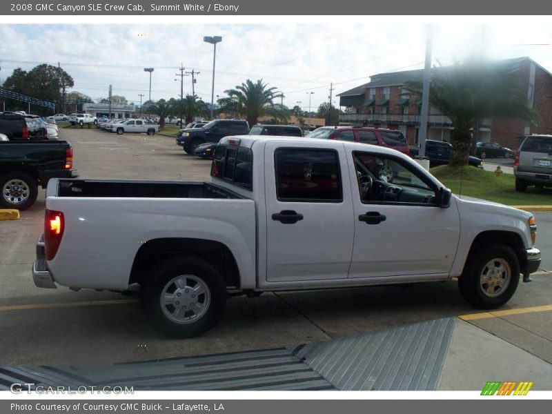 Summit White / Ebony 2008 GMC Canyon SLE Crew Cab