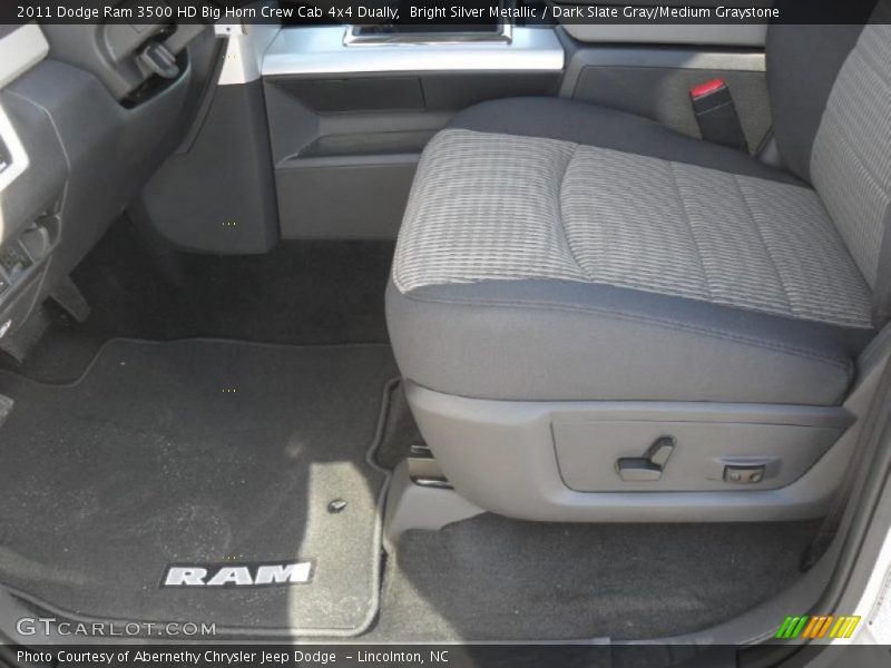 Bright Silver Metallic / Dark Slate Gray/Medium Graystone 2011 Dodge Ram 3500 HD Big Horn Crew Cab 4x4 Dually