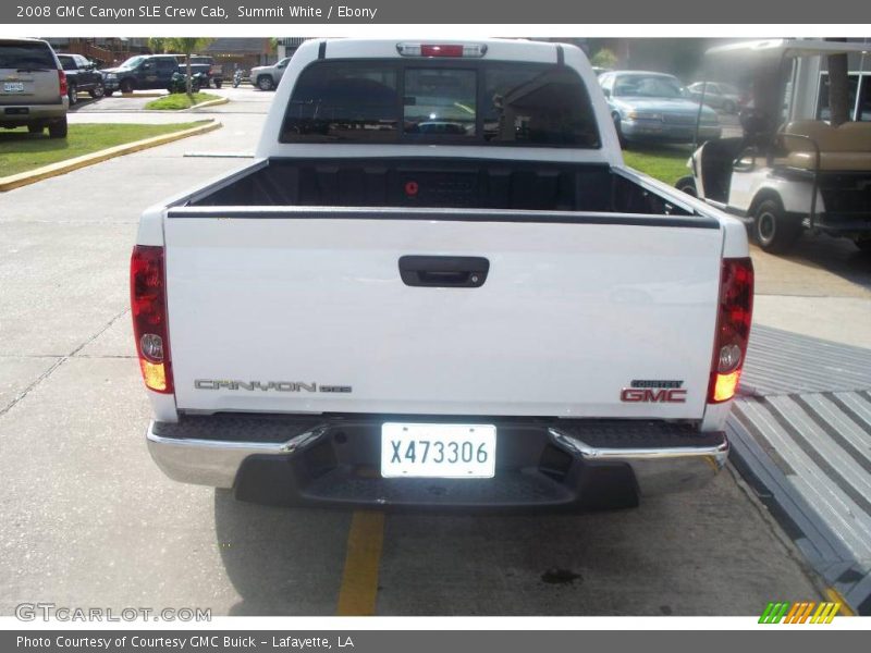 Summit White / Ebony 2008 GMC Canyon SLE Crew Cab