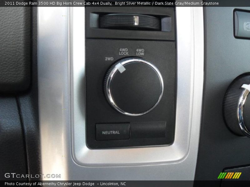 Bright Silver Metallic / Dark Slate Gray/Medium Graystone 2011 Dodge Ram 3500 HD Big Horn Crew Cab 4x4 Dually