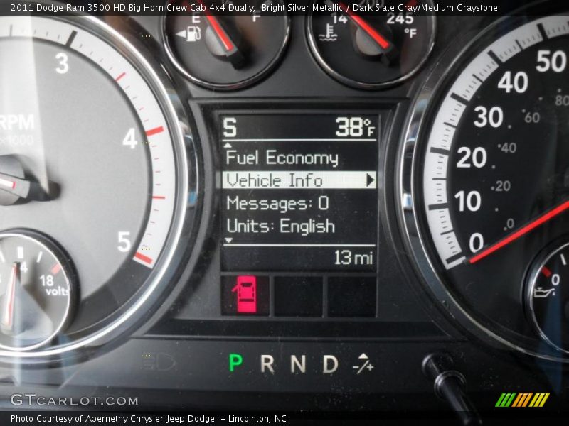 Bright Silver Metallic / Dark Slate Gray/Medium Graystone 2011 Dodge Ram 3500 HD Big Horn Crew Cab 4x4 Dually