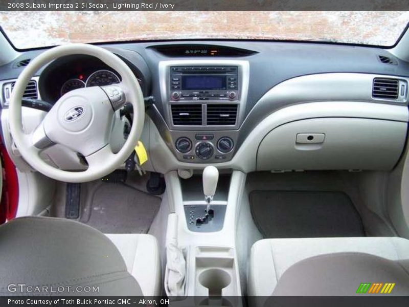 Lightning Red / Ivory 2008 Subaru Impreza 2.5i Sedan