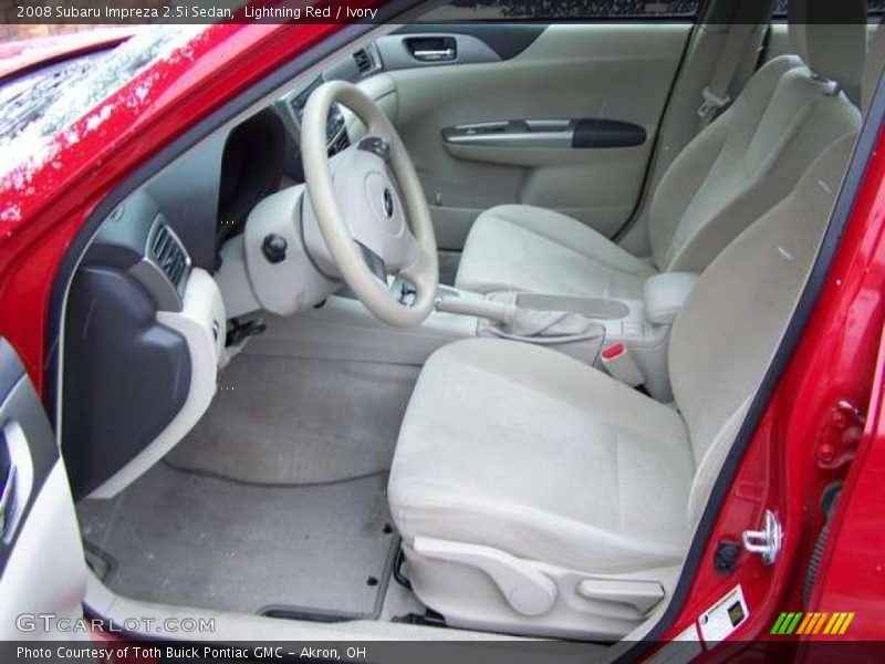 Lightning Red / Ivory 2008 Subaru Impreza 2.5i Sedan