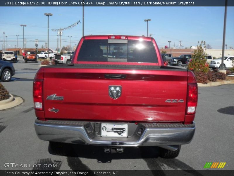 Deep Cherry Crystal Pearl / Dark Slate/Medium Graystone 2011 Dodge Ram 2500 HD Big Horn Crew Cab 4x4