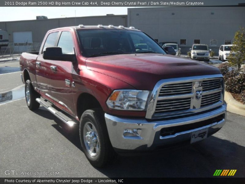 Deep Cherry Crystal Pearl / Dark Slate/Medium Graystone 2011 Dodge Ram 2500 HD Big Horn Crew Cab 4x4