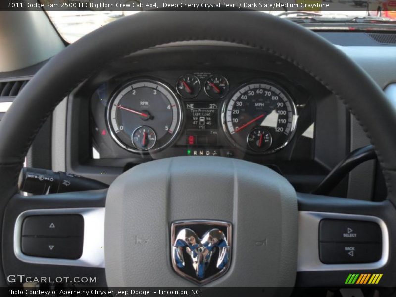 Deep Cherry Crystal Pearl / Dark Slate/Medium Graystone 2011 Dodge Ram 2500 HD Big Horn Crew Cab 4x4