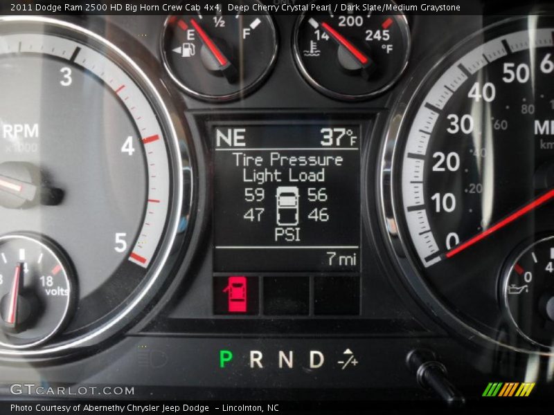 Deep Cherry Crystal Pearl / Dark Slate/Medium Graystone 2011 Dodge Ram 2500 HD Big Horn Crew Cab 4x4