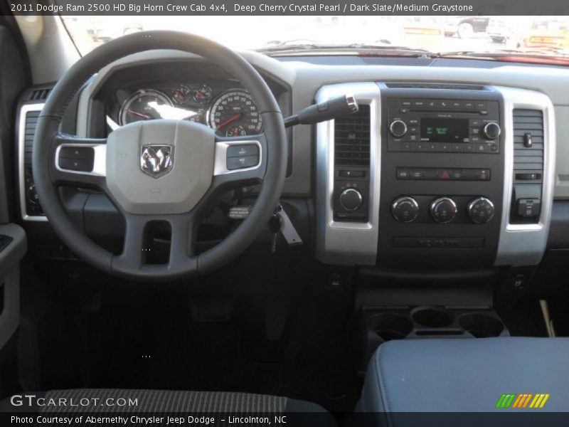 Deep Cherry Crystal Pearl / Dark Slate/Medium Graystone 2011 Dodge Ram 2500 HD Big Horn Crew Cab 4x4