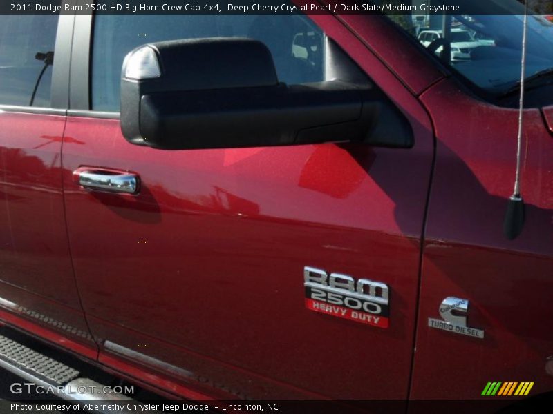 Deep Cherry Crystal Pearl / Dark Slate/Medium Graystone 2011 Dodge Ram 2500 HD Big Horn Crew Cab 4x4