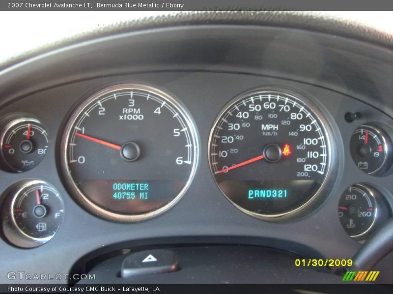 Bermuda Blue Metallic / Ebony 2007 Chevrolet Avalanche LT