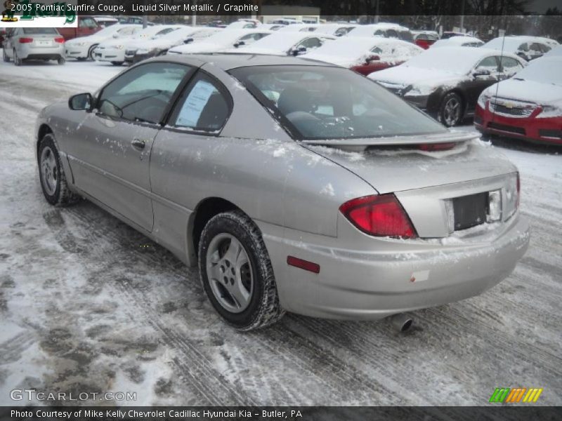 Liquid Silver Metallic / Graphite 2005 Pontiac Sunfire Coupe