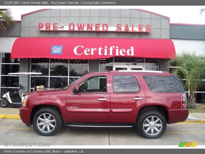 Red Jewel Tintcoat / Cocoa/Light Cashmere 2008 GMC Yukon Denali AWD