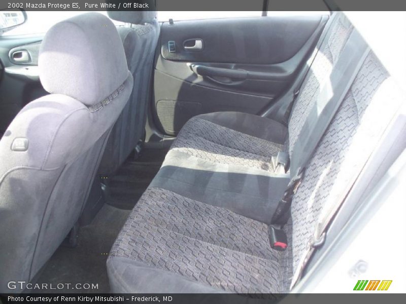 Pure White / Off Black 2002 Mazda Protege ES