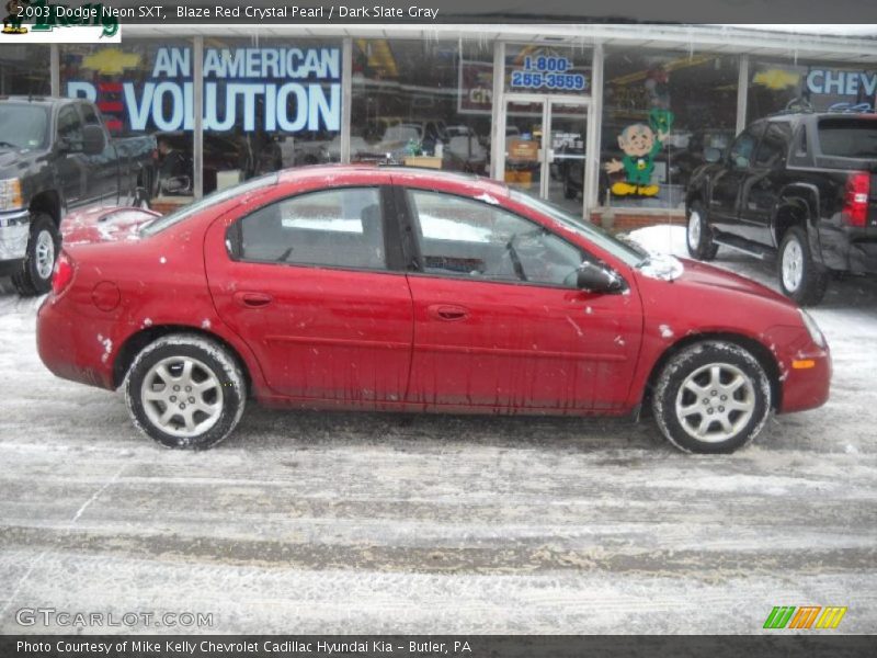 Blaze Red Crystal Pearl / Dark Slate Gray 2003 Dodge Neon SXT