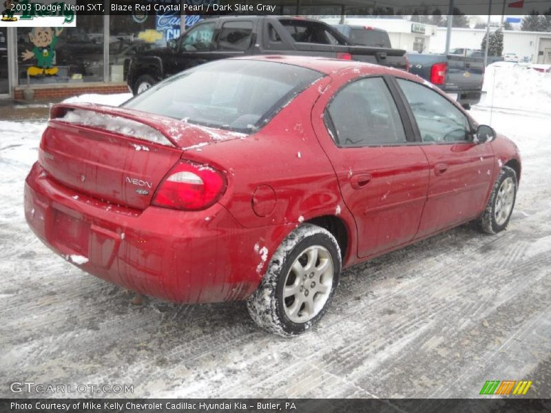 Blaze Red Crystal Pearl / Dark Slate Gray 2003 Dodge Neon SXT