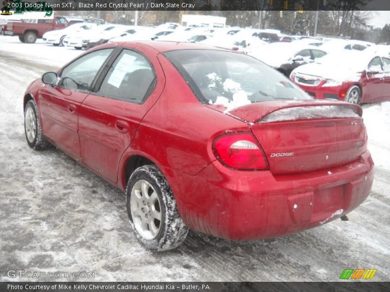 Blaze Red Crystal Pearl / Dark Slate Gray 2003 Dodge Neon SXT