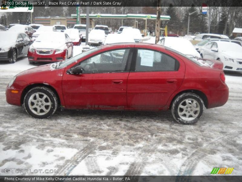 Blaze Red Crystal Pearl / Dark Slate Gray 2003 Dodge Neon SXT