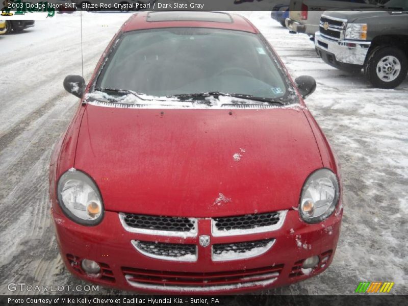 Blaze Red Crystal Pearl / Dark Slate Gray 2003 Dodge Neon SXT