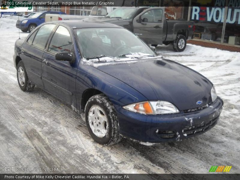Indigo Blue Metallic / Graphite 2001 Chevrolet Cavalier Sedan