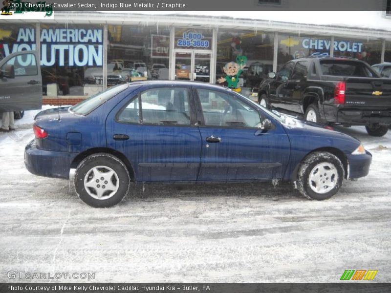 Indigo Blue Metallic / Graphite 2001 Chevrolet Cavalier Sedan