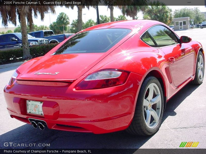 Guards Red / Sand Beige 2006 Porsche Cayman S