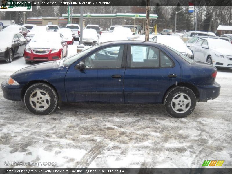Indigo Blue Metallic / Graphite 2001 Chevrolet Cavalier Sedan