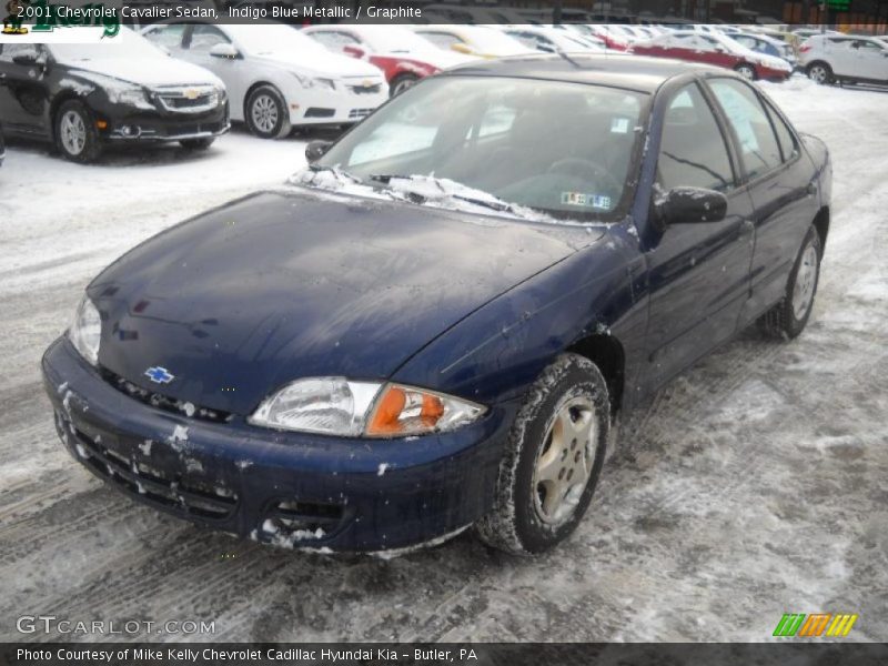 Indigo Blue Metallic / Graphite 2001 Chevrolet Cavalier Sedan