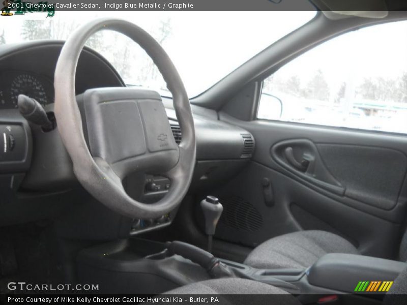 Indigo Blue Metallic / Graphite 2001 Chevrolet Cavalier Sedan