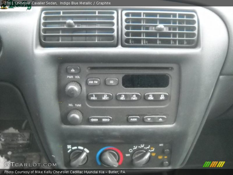 Indigo Blue Metallic / Graphite 2001 Chevrolet Cavalier Sedan