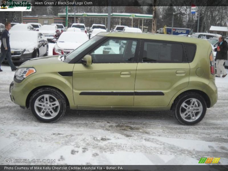 Alien Green / Black Soul Logo Cloth 2010 Kia Soul +
