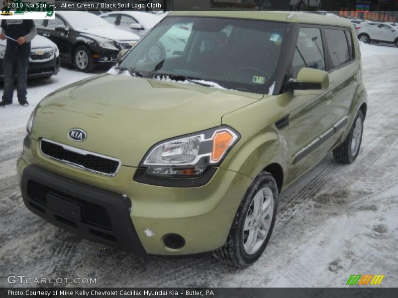 Alien Green / Black Soul Logo Cloth 2010 Kia Soul +