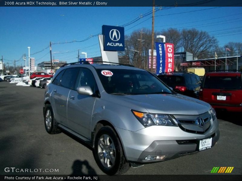 Billet Silver Metallic / Ebony 2008 Acura MDX Technology