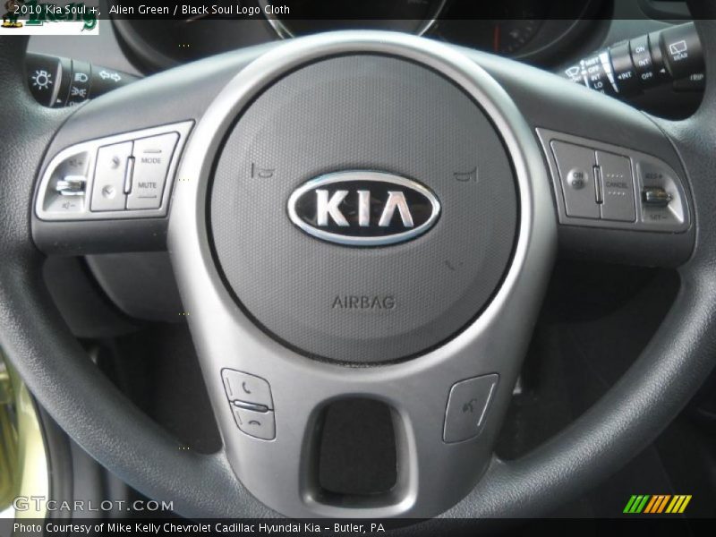 Alien Green / Black Soul Logo Cloth 2010 Kia Soul +