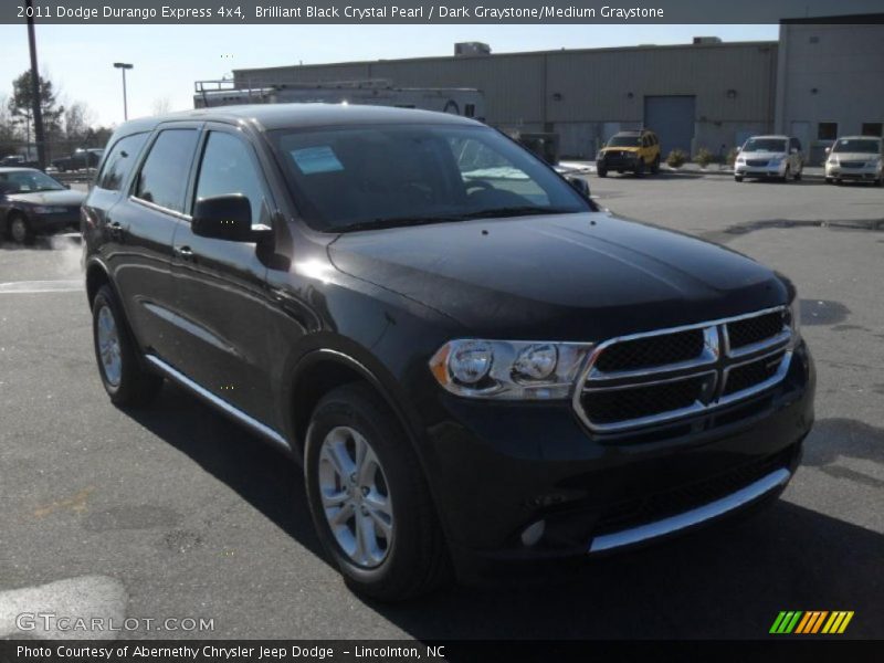 Brilliant Black Crystal Pearl / Dark Graystone/Medium Graystone 2011 Dodge Durango Express 4x4