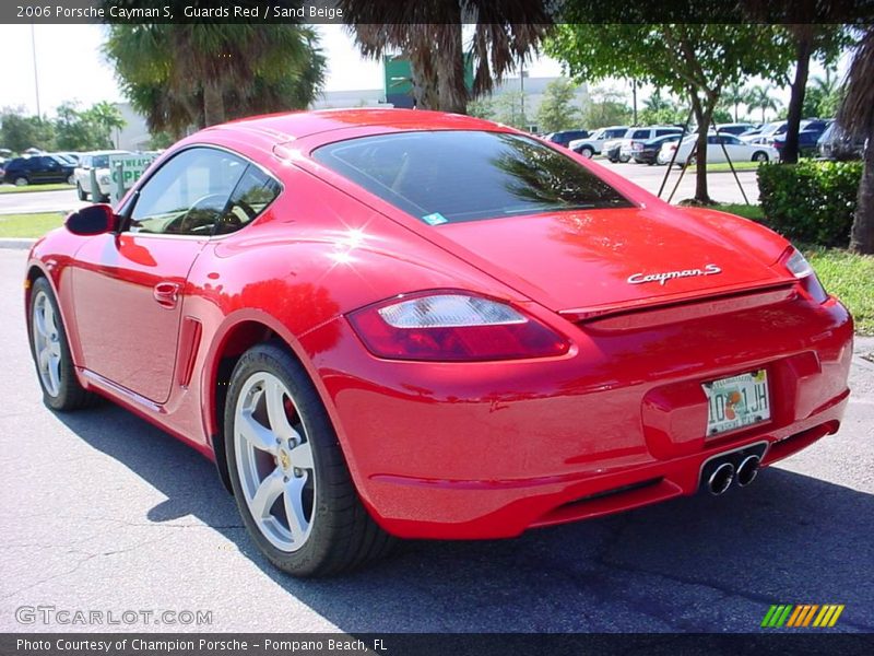 Guards Red / Sand Beige 2006 Porsche Cayman S