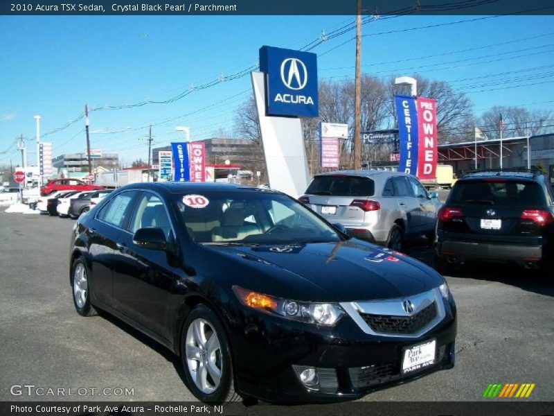 Crystal Black Pearl / Parchment 2010 Acura TSX Sedan