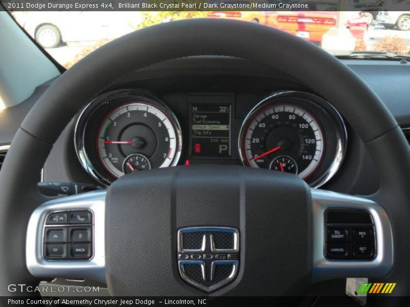 Brilliant Black Crystal Pearl / Dark Graystone/Medium Graystone 2011 Dodge Durango Express 4x4