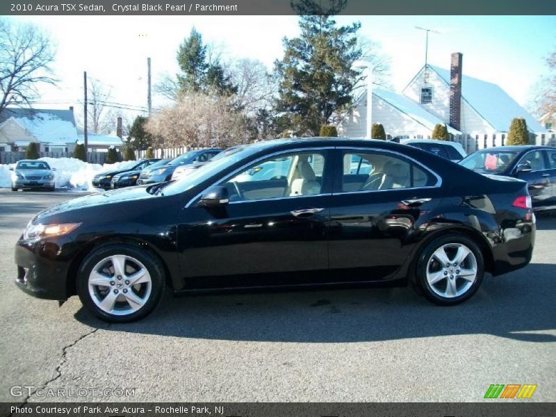 Crystal Black Pearl / Parchment 2010 Acura TSX Sedan