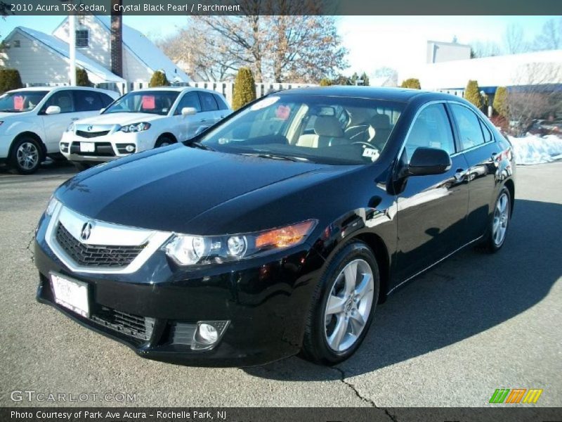 Crystal Black Pearl / Parchment 2010 Acura TSX Sedan