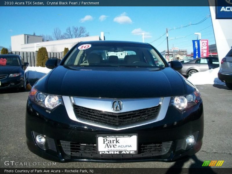 Crystal Black Pearl / Parchment 2010 Acura TSX Sedan