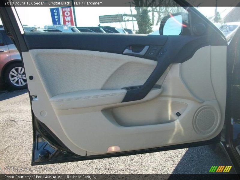 Crystal Black Pearl / Parchment 2010 Acura TSX Sedan
