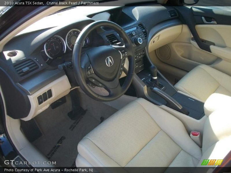 Crystal Black Pearl / Parchment 2010 Acura TSX Sedan